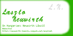 laszlo neuwirth business card