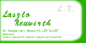 laszlo neuwirth business card